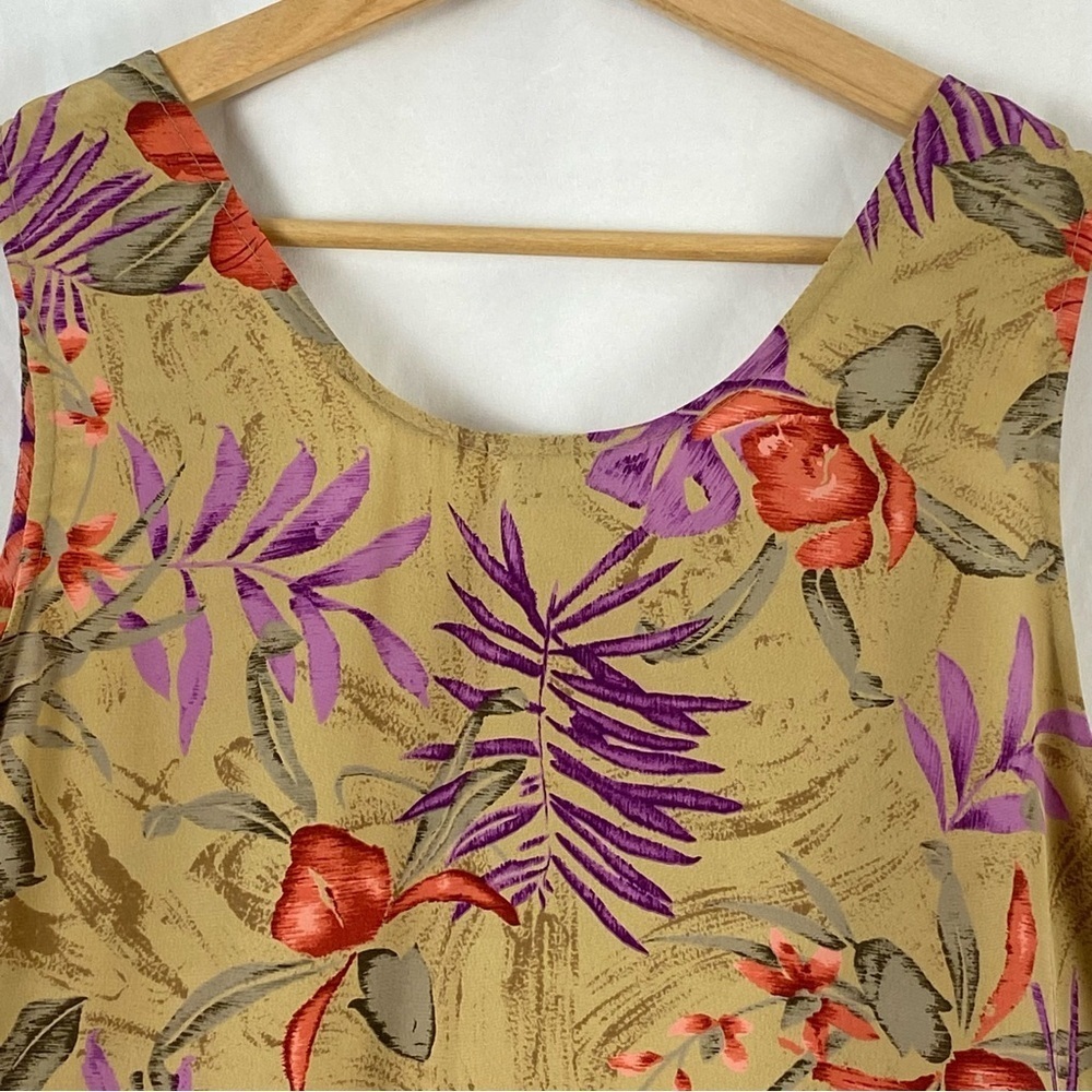Kasper For A.S.L. Floral Sleeveless Tank Top Multicolor Size 10 - Picture 13 of 16